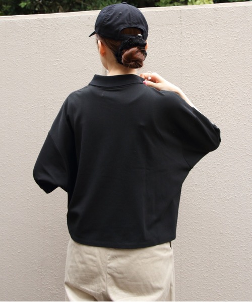 Gymphlex/ジムフレックス ポロカラードルマンスリーブプルオーバー