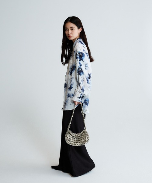 JEANASIS（ジーナシス）の「フラワーシフォンレギュラーシャツ/656732（シャツ/ブラウス・レディース・ブルー系その他/ホワイト系その他/ブラック系その他・FREE）」の11枚目の写真