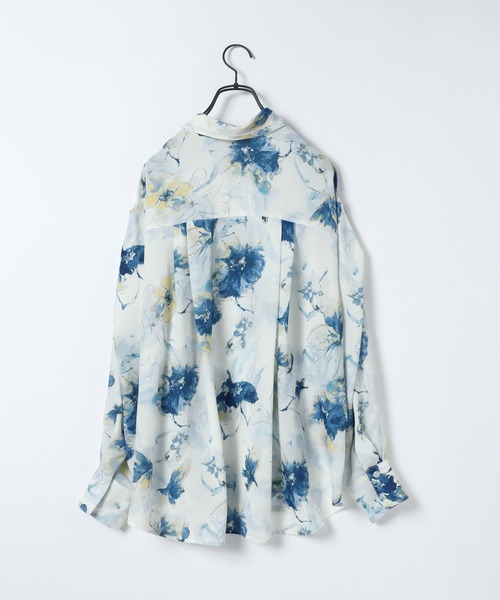 JEANASIS（ジーナシス）の「フラワーシフォンレギュラーシャツ/656732（シャツ/ブラウス・レディース・ブルー系その他/ホワイト系その他/ブラック系その他・FREE）」の14枚目の写真