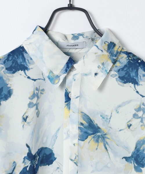 JEANASIS（ジーナシス）の「フラワーシフォンレギュラーシャツ/656732（シャツ/ブラウス・レディース・ブルー系その他/ホワイト系その他/ブラック系その他・FREE）」の15枚目の写真