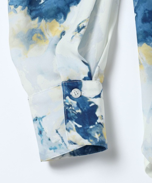 JEANASIS（ジーナシス）の「フラワーシフォンレギュラーシャツ/656732（シャツ/ブラウス・レディース・ブルー系その他/ホワイト系その他/ブラック系その他・FREE）」の17枚目の写真