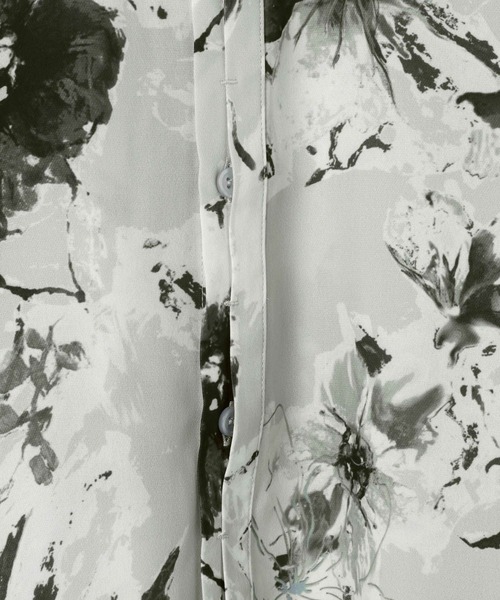 JEANASIS（ジーナシス）の「フラワーシフォンレギュラーシャツ/656732（シャツ/ブラウス・レディース・ブルー系その他/ホワイト系その他/ブラック系その他・FREE）」の8枚目の写真