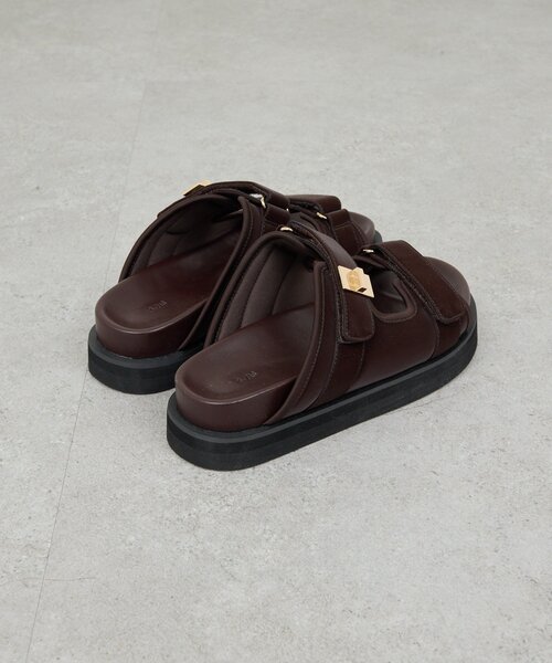 GALLARDAGALANTE(ガリャルダガランテ)の「【2.718】ダブルベルトサンダル(サンダル・レディース・ダークブラウン/ブラック・38/37/36)」の9枚目の写真