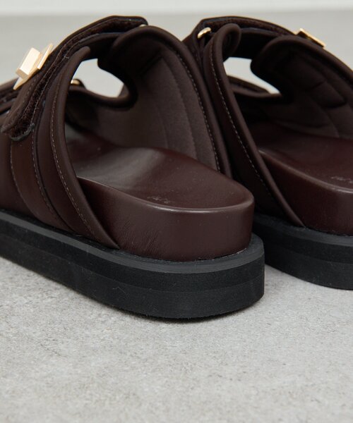 GALLARDAGALANTE(ガリャルダガランテ)の「【2.718】ダブルベルトサンダル(サンダル・レディース・ダークブラウン/ブラック・38/37/36)」の12枚目の写真
