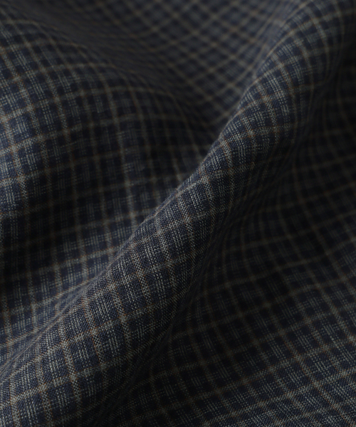 JOURNAL STANDARD(ジャーナルスタンダード)の「チェック ソフト リネン シャツ(シャツ/ブラウス・メンズ・ベージュ/オレンジ/クリアブルー/ブラック系その他・SMALL/MEDIUM/LARGE)」の10枚目の写真