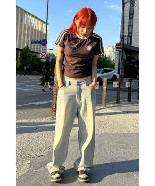 HAVISM（ヘビズム）の「W LLF UNIFORM S/S TEE(BROWN)（Tシャツ/カットソー・レディース・その他・ONE SIZE）」の3枚目の写真