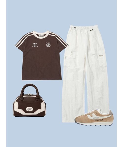 HAVISM（ヘビズム）の「W LLF UNIFORM S/S TEE(BROWN)（Tシャツ/カットソー・レディース・その他・ONE SIZE）」の5枚目の写真