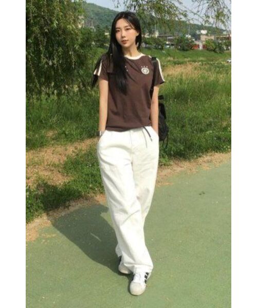 HAVISM（ヘビズム）の「W LLF UNIFORM S/S TEE(BROWN)（Tシャツ/カットソー・レディース・その他・ONE SIZE）」の6枚目の写真
