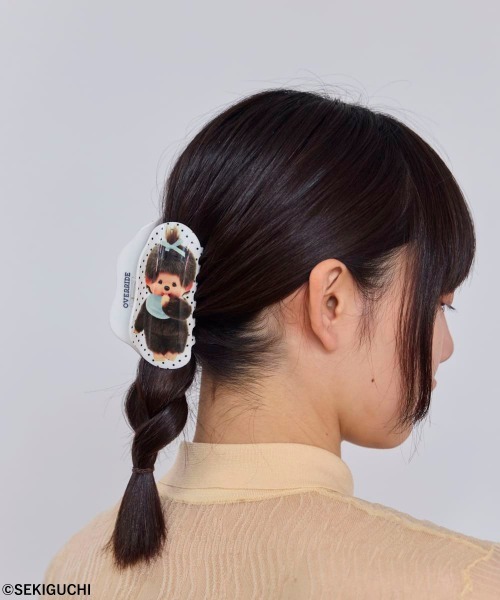 OVERRIDE(オーバーライド)の「OVERRIDE x Monchhichi HAIR CLIP / オーバーライド(バレッタ/ヘアクリップ・レディース・ホワイト/ピンク・FREE)」の1枚目の写真