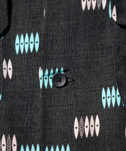 TOWNCRAFT / タウンクラフト PRINTED LOOP COLLAR SHIRT 総柄 レーヨン ループカラーシャツ