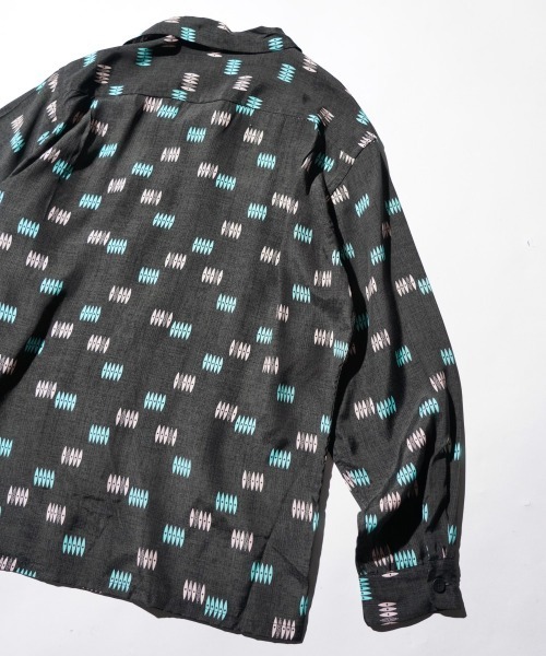 TOWNCRAFT / タウンクラフト PRINTED LOOP COLLAR SHIRT 総柄 レーヨン ループカラーシャツ