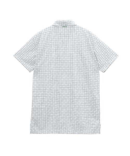 le coq sportif GOLF(ルコックスポルティフゴルフ)の「【le coq sportif GOLF】吸汗速乾/ストレッチ/UV CUT(UPF30)/遮熱/高通気 ルースタータイル柄半袖ポロシャツ ゴルフウェア(ビジネスシャツ・メンズ・サックスブルー/グレー/ネイビー・XL/L/M/3L)」の4枚目の写真