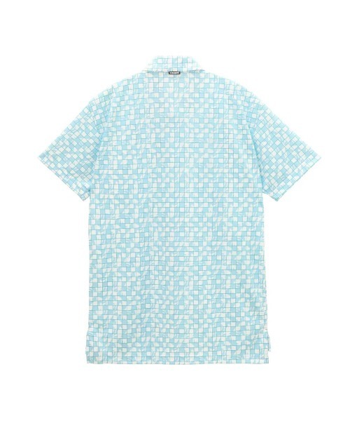 le coq sportif GOLF(ルコックスポルティフゴルフ)の「【le coq sportif GOLF】吸汗速乾/ストレッチ/UV CUT(UPF30)/遮熱/高通気 ルースタータイル柄半袖ポロシャツ ゴルフウェア(ビジネスシャツ・メンズ・サックスブルー/グレー/ネイビー・XL/L/M/3L)」の6枚目の写真