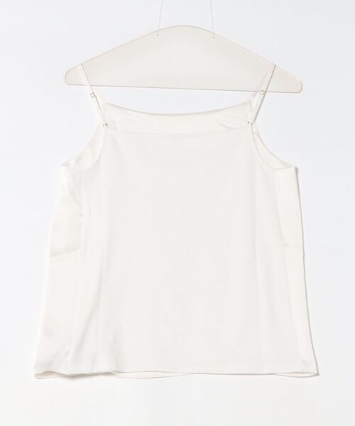ROPE'（ロペ）の「サテンコンビジャージーキャミソール/イージーケア（キャミソール・レディース・オフホワイト/ブラック・FREE）」の7枚目の写真