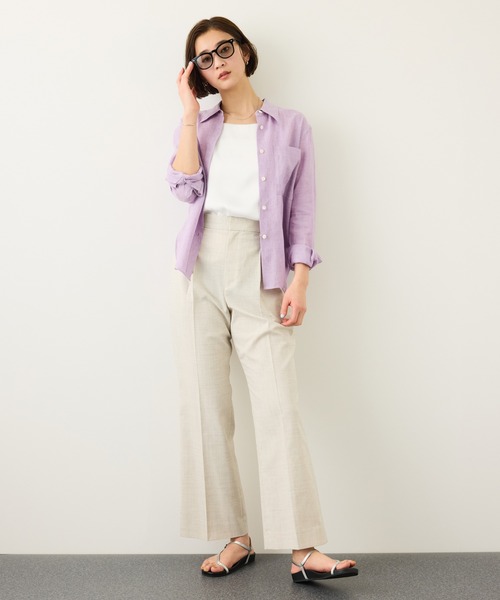 ROPE'（ロペ）の「サテンコンビジャージーキャミソール/イージーケア（キャミソール・レディース・オフホワイト/ブラック・FREE）」の17枚目の写真