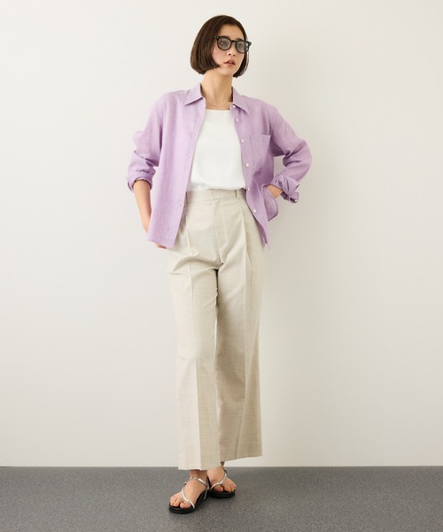 ROPE'（ロペ）の「サテンコンビジャージーキャミソール/イージーケア（キャミソール・レディース・オフホワイト/ブラック・FREE）」の18枚目の写真