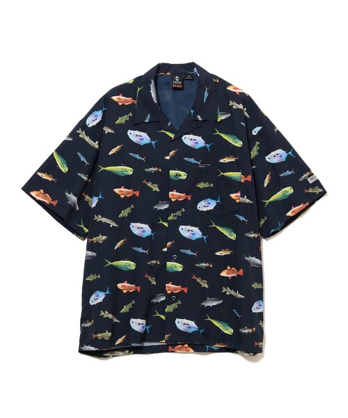 Columbia(コロンビア)の「【別注】Columbia / PFG 総柄シャツ(シャツ/ブラウス・メンズ・ベージュ/ネイビー・SMALL/MEDIUM/LARGE/X-LARGE)」の2枚目の写真