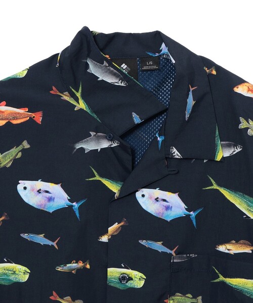 Columbia(コロンビア)の「【別注】Columbia / PFG 総柄シャツ(シャツ/ブラウス・メンズ・ベージュ/ネイビー・SMALL/MEDIUM/LARGE/X-LARGE)」の5枚目の写真