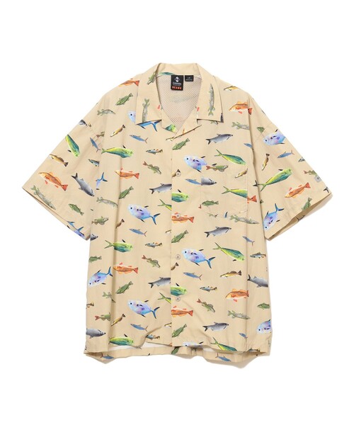Columbia(コロンビア)の「【別注】Columbia / PFG 総柄シャツ(シャツ/ブラウス・メンズ・ベージュ/ネイビー・SMALL/MEDIUM/LARGE/X-LARGE)」の11枚目の写真