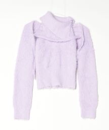 Y/lim（イリム）の「アシメシアーアンサンブルフェザーニット（アンサンブル）」