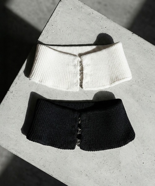 DURAS（デュラス）の「メタルバックルベルトカーディガン（カーディガン/ボレロ・レディース・ブラック/ホワイト・FREE）」の3枚目の写真