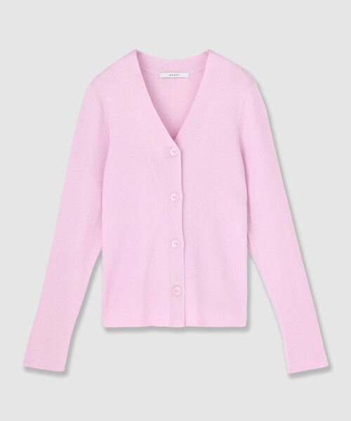 ANAYI（アナイ）の「アセテートポリエステルVカーディガン（カーディガン/ボレロ・レディース・ホワイト/ブルー/ブラック/ミント/ラベンダー/ベージュ・38/36）」の6枚目の写真