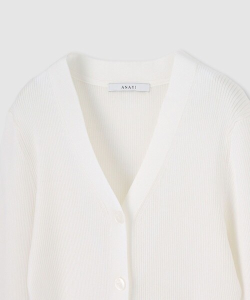 ANAYI（アナイ）の「アセテートポリエステルVカーディガン（カーディガン/ボレロ・レディース・ホワイト/ブルー/ブラック/ミント/ラベンダー/ベージュ・38/36）」の21枚目の写真