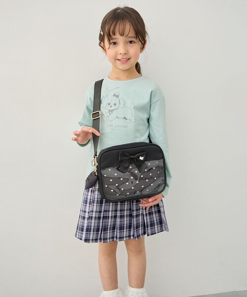 ANY(エニィ)の「クリアポケットショルダーバッグ(ショルダーバッグ・キッズ・ブラック系/ライラック系8・F)」の5枚目の写真