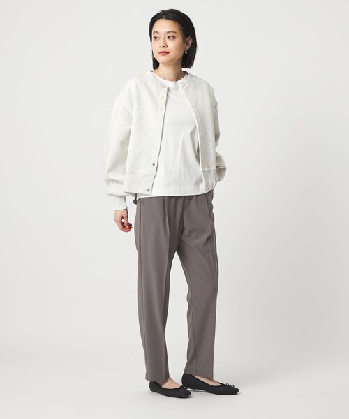 A DAY IN THE LIFE UNITED ARROWS(アデイインザライフユナイテッドアローズ)の「タックイージー テーパードパンツ ‐ウォッシャブル‐<A DAY IN THE LIFE>(その他パンツ・レディース・ブラック/ネイビー/モカ/オレンジ・M/S)」の6枚目の写真