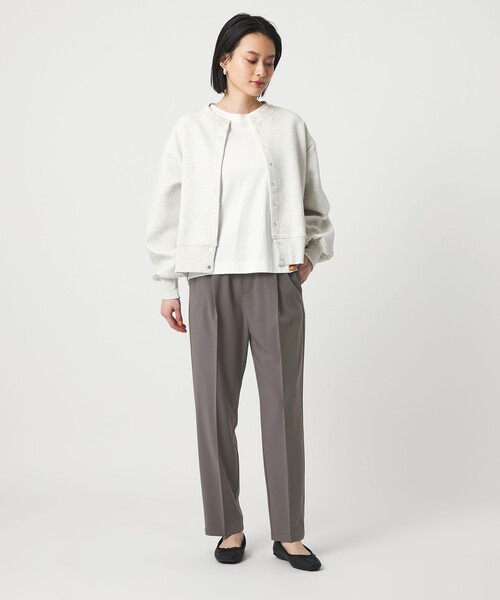 A DAY IN THE LIFE UNITED ARROWS(アデイインザライフユナイテッドアローズ)の「タックイージー テーパードパンツ ‐ウォッシャブル‐<A DAY IN THE LIFE>(その他パンツ・レディース・ブラック/ネイビー/モカ/オレンジ・M/S)」の7枚目の写真