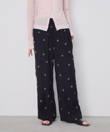 Shelly island | 小花刺繍シアーイージーパンツ(その他パンツ)