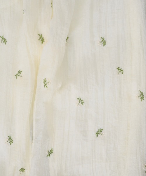 Shelly island（シェリーアイランド）の「小花刺繍シアーイージーパンツ（その他パンツ・レディース・ブラック/ホワイト・FREE）」の10枚目の写真