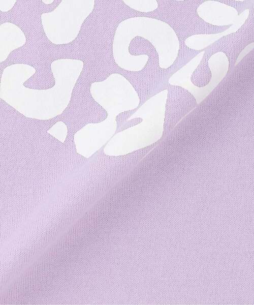 X-girl Stages（エックスガールステージス）の「レオパードハートプリント 半袖Tシャツ（Tシャツ/カットソー・キッズ・ラベンダー/ブラック/オフホワイト・120cm/110cm/100cm/140cm/80ｃｍ/130cm/90cm）」の8枚目の写真