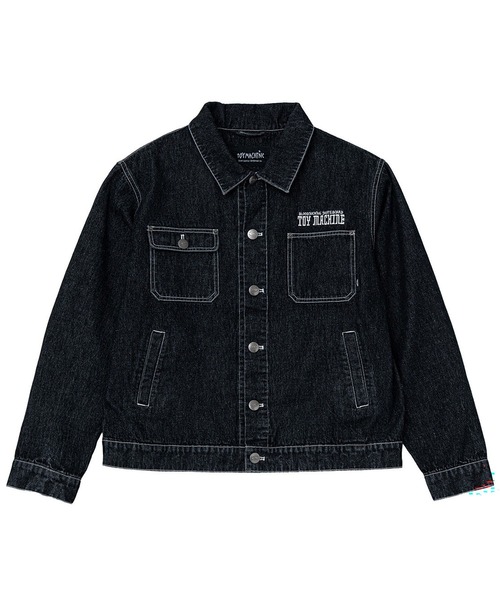 TOY MACHINE(トイ マシーン)の「TM RITUAL SECT DENIM JACKET(デニムジャケット・メンズ・ブラック/その他1・M/L/XL)」の12枚目の写真