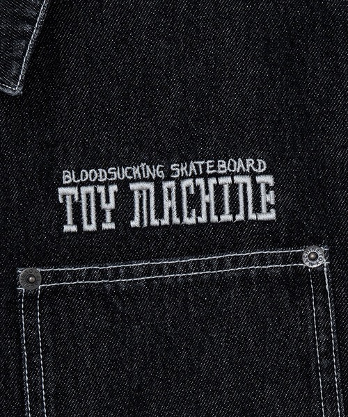 TOY MACHINE(トイ マシーン)の「TM RITUAL SECT DENIM JACKET(デニムジャケット・メンズ・ブラック/その他1・M/L/XL)」の10枚目の写真