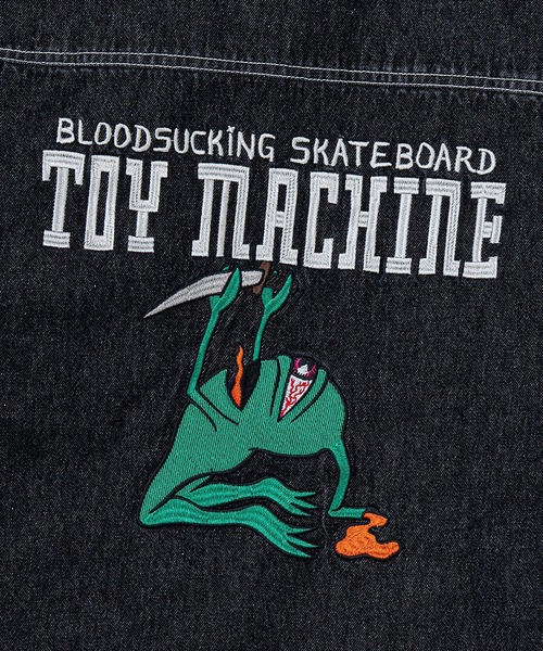 TOY MACHINE(トイ マシーン)の「TM RITUAL SECT DENIM JACKET(デニムジャケット・メンズ・ブラック/その他1・M/L/XL)」の7枚目の写真