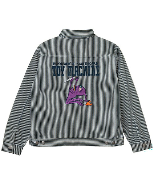 TOY MACHINE(トイ マシーン)の「TM RITUAL SECT DENIM JACKET(デニムジャケット・メンズ・ブラック/その他1・M/L/XL)」の5枚目の写真