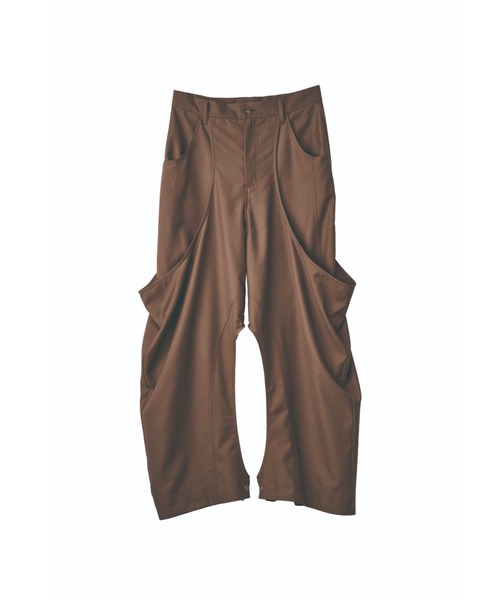Knuth Marf（クヌースマーフ）の「Knuth Marf high-boot detailpants（その他パンツ・レディース・ブラウン/ブラック・MEDIUM/SMALL/X-SMALL）」の5枚目の写真