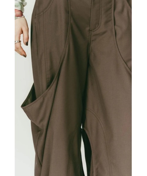 Knuth Marf（クヌースマーフ）の「Knuth Marf high-boot detailpants（その他パンツ・レディース・ブラウン/ブラック・MEDIUM/SMALL/X-SMALL）」の8枚目の写真