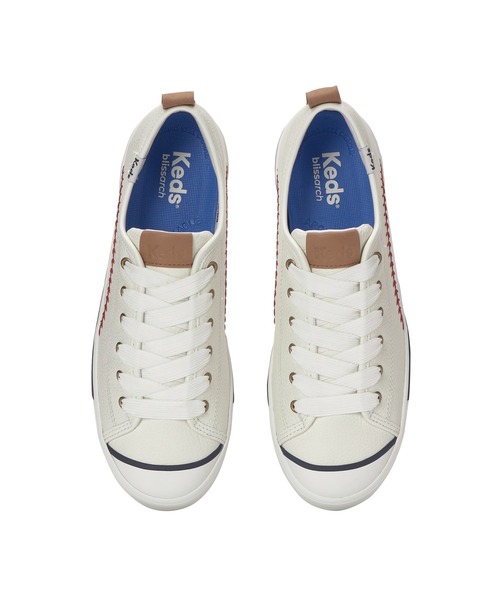 Keds(ケッズ)の「Keds ケッズ クルーズ レザー オフホワイト(スニーカー・レディース・オフホワイト・23.0cm/24.0cm/24.5cm/25.0cm/22.5cm/23.5cm)」の3枚目の写真