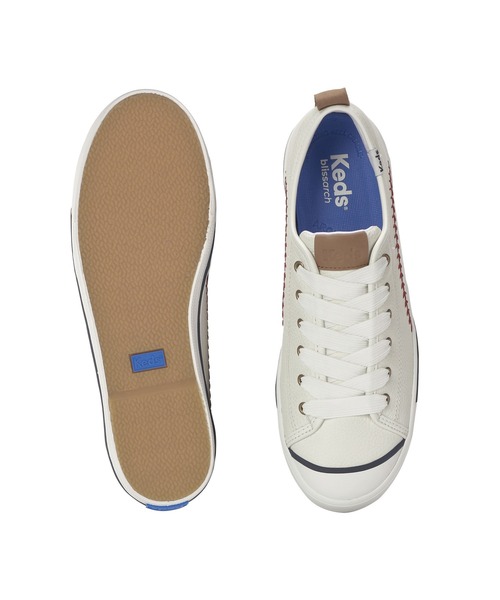 Keds(ケッズ)の「Keds ケッズ クルーズ レザー オフホワイト(スニーカー・レディース・オフホワイト・23.0cm/24.0cm/24.5cm/25.0cm/22.5cm/23.5cm)」の5枚目の写真