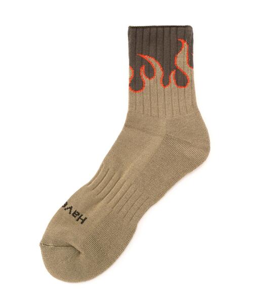 ROYAL FLASH（ロイヤルフラッシュ）の「ROSTER SOX/ロスターソックス/FIRE SOX（ソックス/靴下・メンズ・ブルー/ブラウン/オレンジ・2）」の2枚目の写真