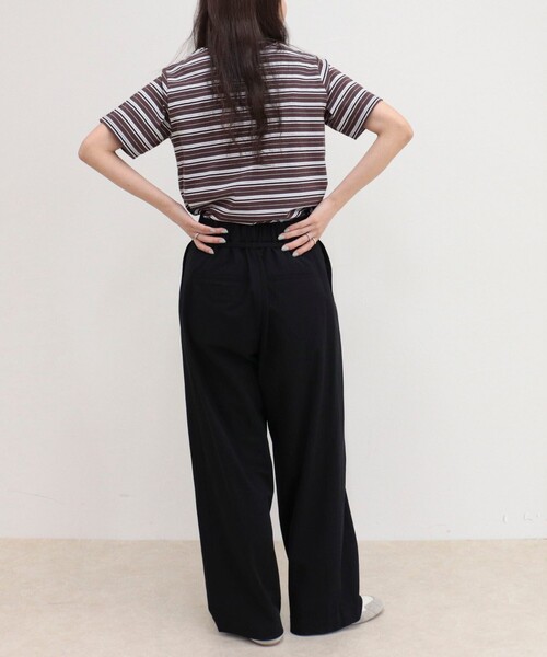 fredy emue（フレディエミュ）の「ハイゲージタックパンツ（その他パンツ・レディース・ベージュ/チャコールグレー/ブラック・38/36）」の7枚目の写真