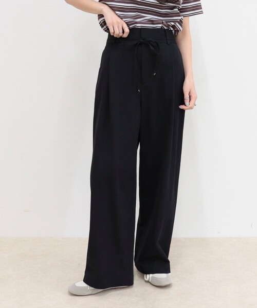 fredy emue（フレディエミュ）の「ハイゲージタックパンツ（その他パンツ・レディース・ベージュ/チャコールグレー/ブラック・38/36）」の12枚目の写真