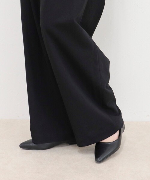 fredy emue（フレディエミュ）の「ハイゲージタックパンツ（その他パンツ・レディース・ベージュ/チャコールグレー/ブラック・38/36）」の22枚目の写真