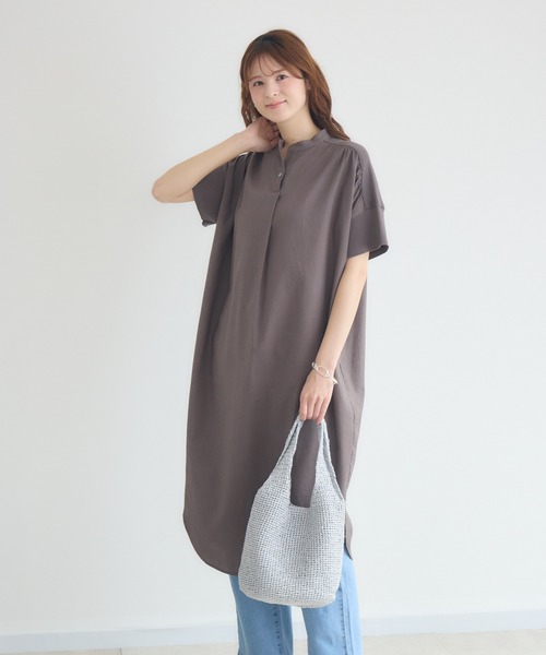 KATHARINE ROSS（キャサリンロス）の「【KATHARINE ROSS】ニットドッキングドルマンワンピース（ワンピース・レディース・ブラック/チャコールグレー・FREE）」の12枚目の写真