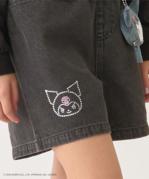 minimal(ミニマル)の「【人気商品再入荷】【サンリオキャラクターズ】デニムショートパンツ(その他パンツ・キッズ・イエロー/レッド/サックスブルー/ブラック・120cm/130cm/140cm/110cm)」の5枚目の写真