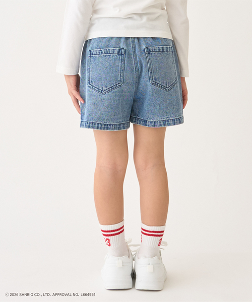 minimal(ミニマル)の「【人気商品再入荷】【サンリオキャラクターズ】デニムショートパンツ(その他パンツ・キッズ・イエロー/レッド/サックスブルー/ブラック・120cm/130cm/140cm/110cm)」の6枚目の写真