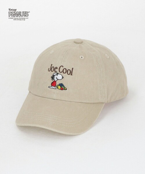 PEANUTS(ピーナッツ)の「【別注】<FRUIT OF THE LOOM × PEANUTS>キャップ / キッズ(キャップ・キッズ・グレー系/ライトピンク/ベージュ・FREE(54-56cm))」の1枚目の写真