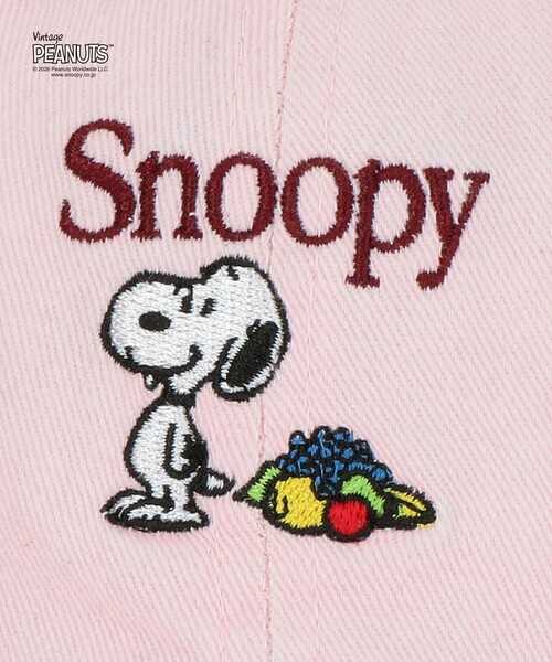 PEANUTS(ピーナッツ)の「【別注】<FRUIT OF THE LOOM × PEANUTS>キャップ / キッズ(キャップ・キッズ・グレー系/ライトピンク/ベージュ・FREE(54-56cm))」の14枚目の写真